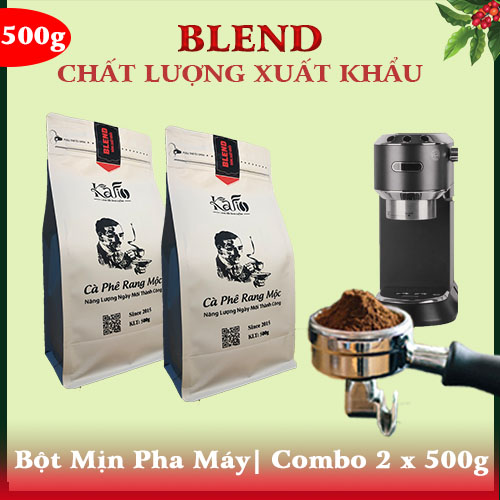 KAFI- BỘT PHA MỊN MÁY| BLEND THƯỢNG HẠNG| COMBO 2 X 500G