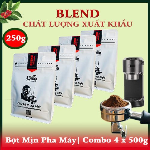 KAFI- BỘT MỊN PHA MÁY| BLEND THƯỢNG HẠNG| COMBO 4X 250G