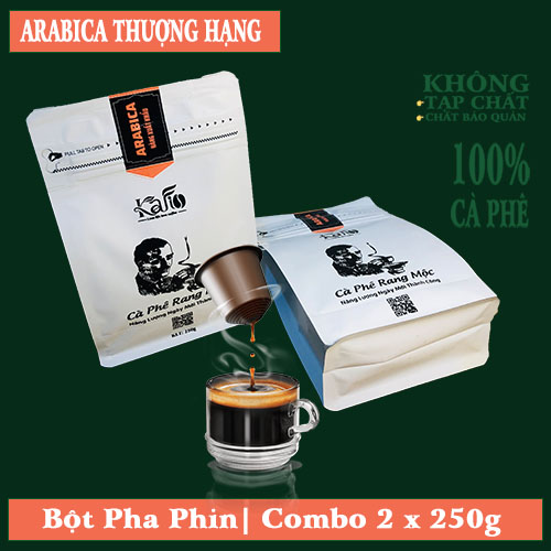 KAFI- BỘT PHA PHIN| ARABICA THƯỢNG HẠNG| COMBO 2X 250G