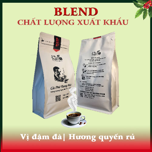 BLEND THƯỢNG HẠNG| KAFI- BỘT MỊN PHA MÁY| CÀ PHÊ RANG MỘC| 1KG (2 X 500G)